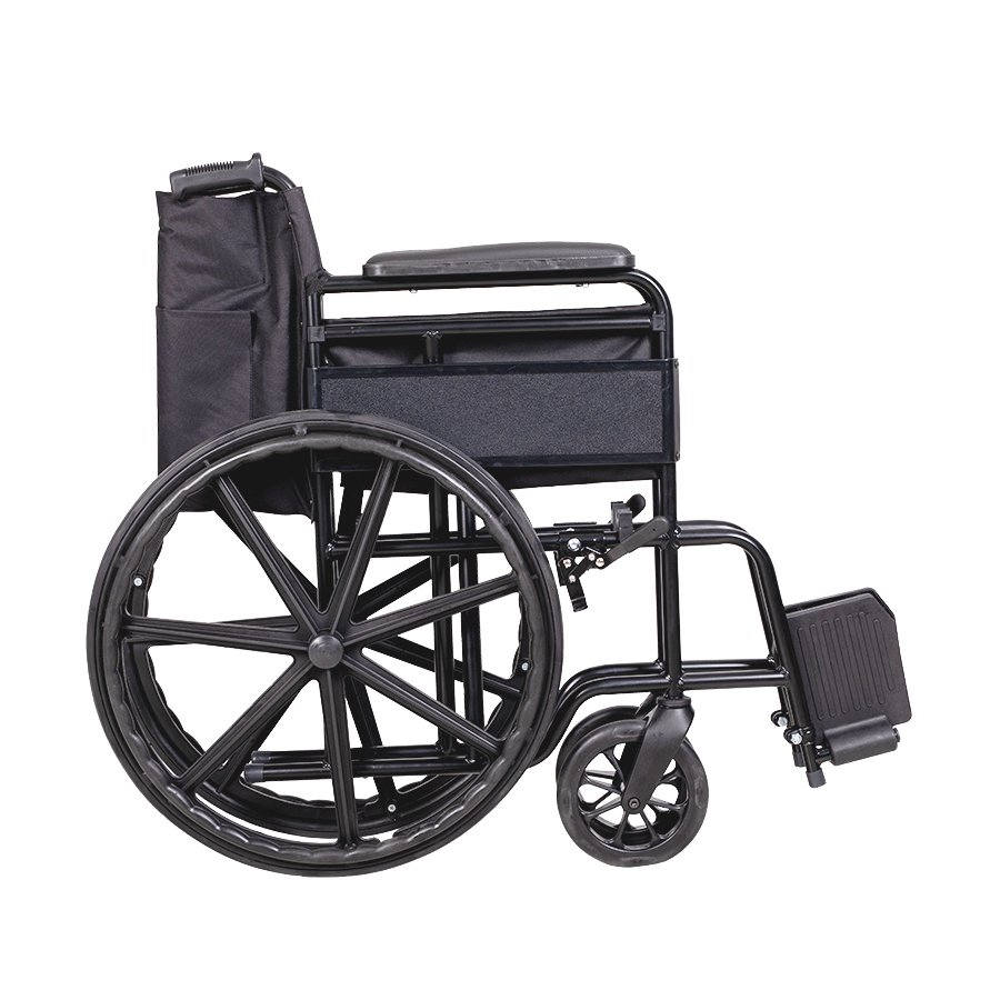 G100Y Standart Tekerlekli Sandalye ( SİYAH KUMAŞ )
